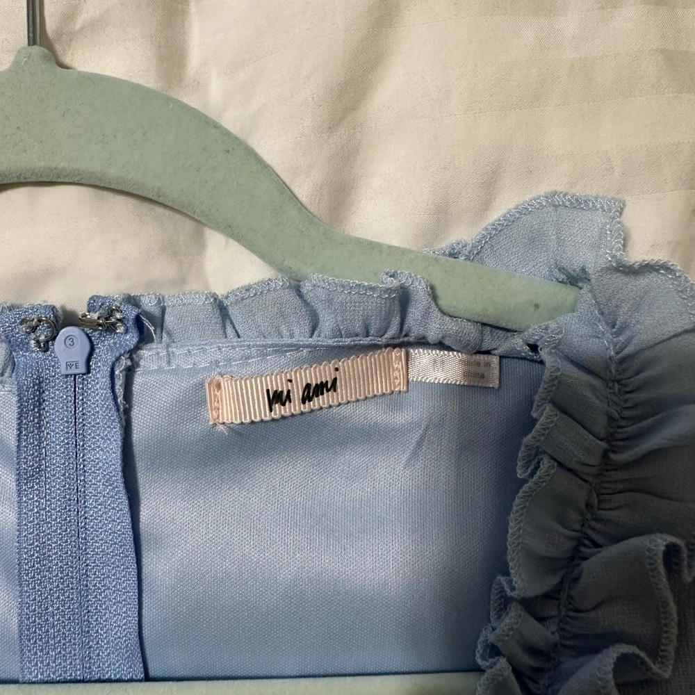 Light Blue Ruffled Dress - Picture 3 of 3